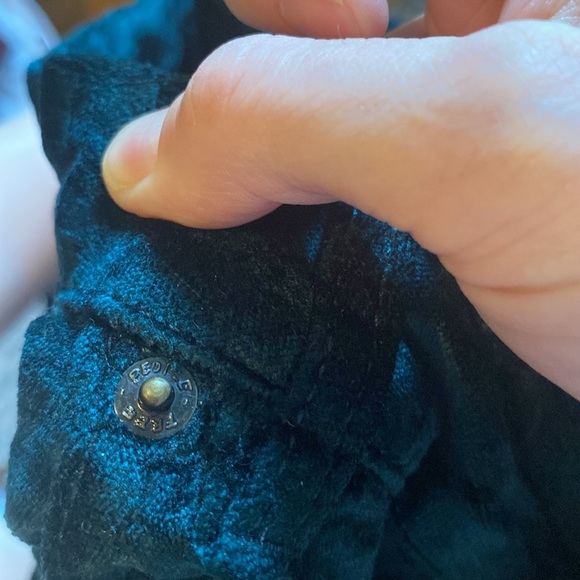 😎Free People deep teal velvet pant - Picture 8 of 13